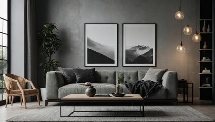 modern creative living room interior design backdrop ideas concept house beautiful background elevation of sofa with decorative photo paint frame full wall background