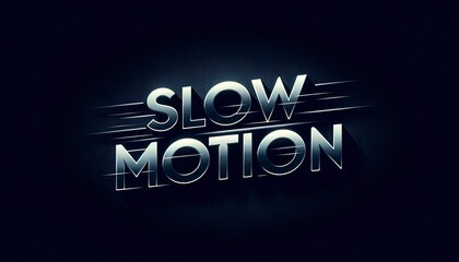 The text is presented in sleek silver lettering against a gradient background, with a subtle motion blur effect giving the sensation of movement. AI Generative