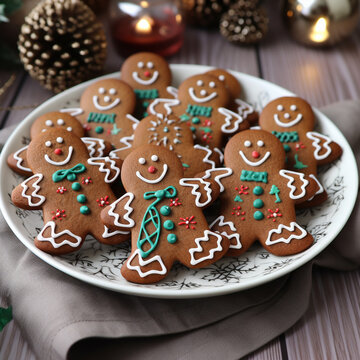 Christmas cookies. Image made by artificial intelligence.