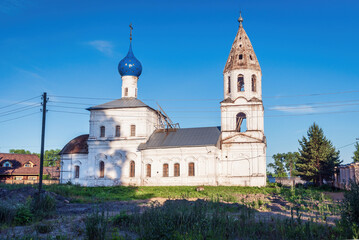 Fototapeta na wymiar Church of Cosmas and Damian in Rostov, Golden Ring Russia.