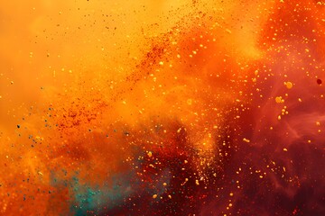 Celebrate with a Vibrant Burst of Colors and Powders in an Abstract Artistic Background. Concept Abstract Art, Vibrant Colors, Powders, Celebrate, Artistic Background