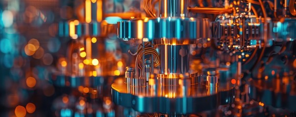 Quantum computer in a secure facility processing data at unimaginable speeds The pinnacle of computing power