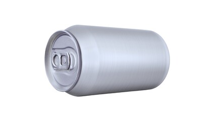 Energy drink soda can mockup template isolated on white background. Wet metal aluminum beverage drink can cutout, clipping path