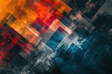 A vibrant and energetic abstract background featuring a multitude of different and vibrant colors, Chaos and order themed abstract background, AI Generated