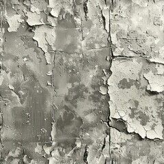 Seamless abstract grey vintage paint peel off texture pattern background