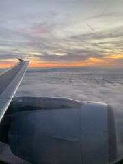 view from airplane window