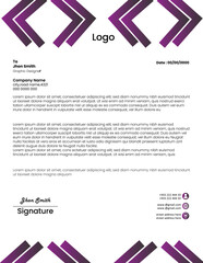 template, letter head, easy, modern, 