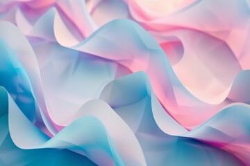 abstract blue and pink wavy fabric background.