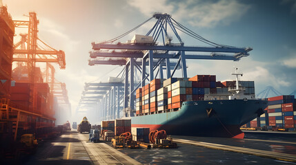 container cargo freight ship