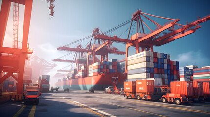 container cargo freight ship