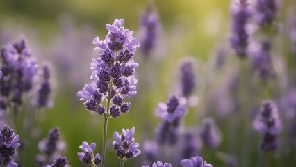 lavender flowers in region lavender flowers in the garden 