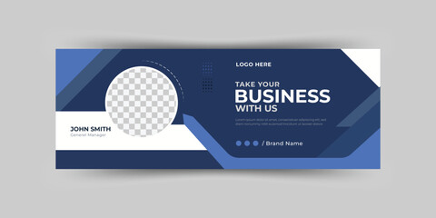 Corporate business social media cover or Facebook cover template design or web banner template