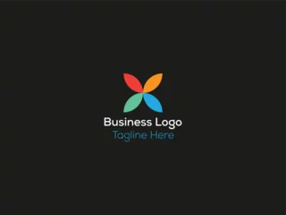 Zelfklevend Fotobehang minimal business creative logo design © designerjunaed