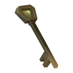 Colored detailed key Vector