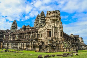 The Temple Ruins of Angkor Wat in Cambodia