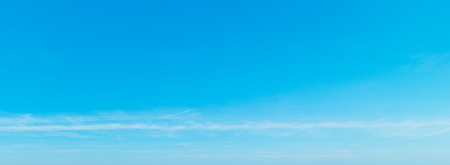 Naklejka na ściany i meble Blue and white sky on a sunny day