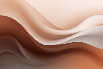 Mocha Brown to Cool Gray abstract fluid gradient design, curved wave in motion background for banner, wallpaper, poster, template, flier and cover