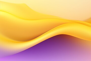 Soft Yellow to Deep Purple abstract fluid gradient design, curved wave in motion background for banner, wallpaper, poster, template, flier and cover