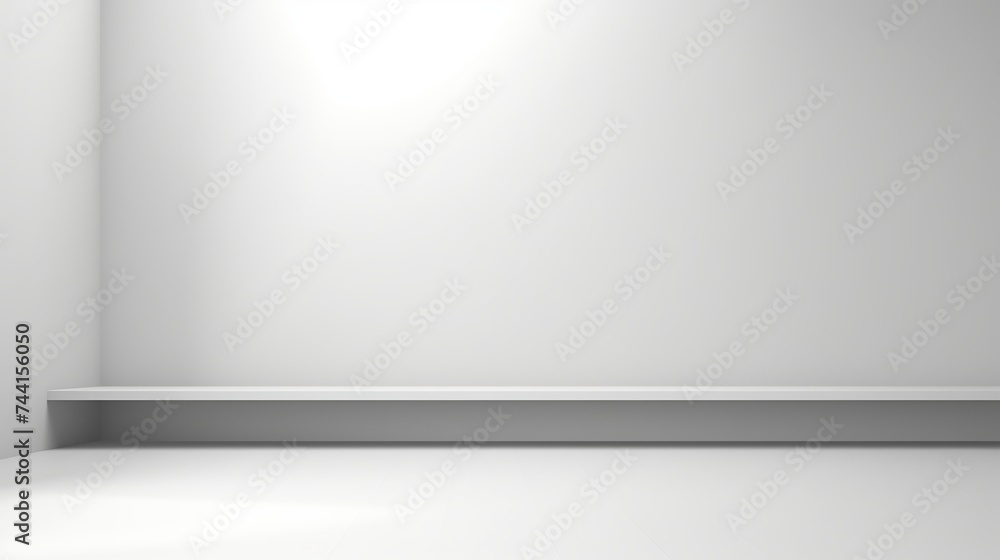 Aufkleber abstract white studio background for product presentation. empty room with shadows of window and flo