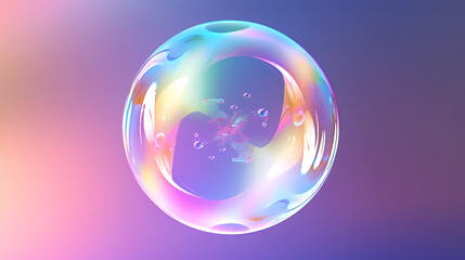 Vibrant bubbles float gracefully in the air, creating a playful and lively scene