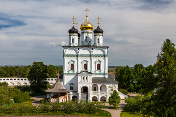 Iosifo-Volotsky Monastery, Assumption Cathedral. The village of Teryayevo in the Volokolamsk district of the Moscow region, Russia - 744159679