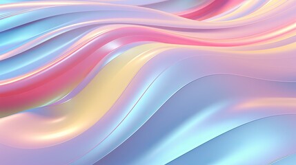 Obraz premium Colorful pastel futuristic funky fantasy abstract holographic background