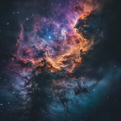 Stunning Cosmic Nebula in Deep Space