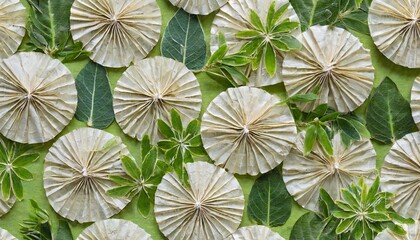 seamless decorative rice paper with plant background