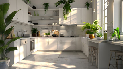 A Kitchen Overflowing With Lush Plants