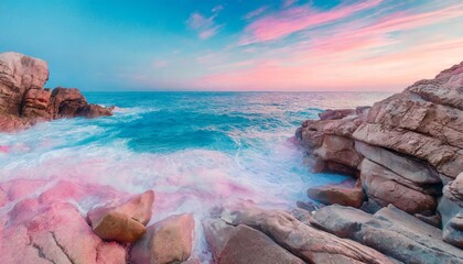 beautiful pink and blue watercolor or stone background in pastel colors