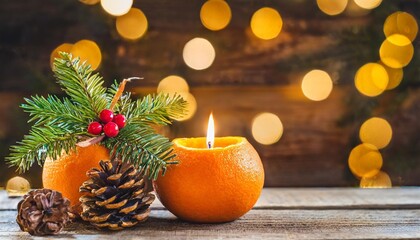 orange christingle is a symbolic object used in the advent christmas and epiphany services of many christian denominations - obrazy, fototapety, plakaty