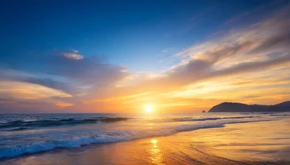 Fototapeten sunset over the sea background © Ashleigh