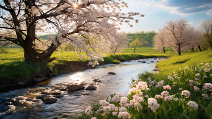 River in spring
