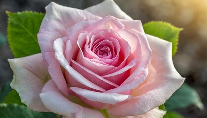closeup of a lovely pink rose rosaceae - obrazy, fototapety, plakaty