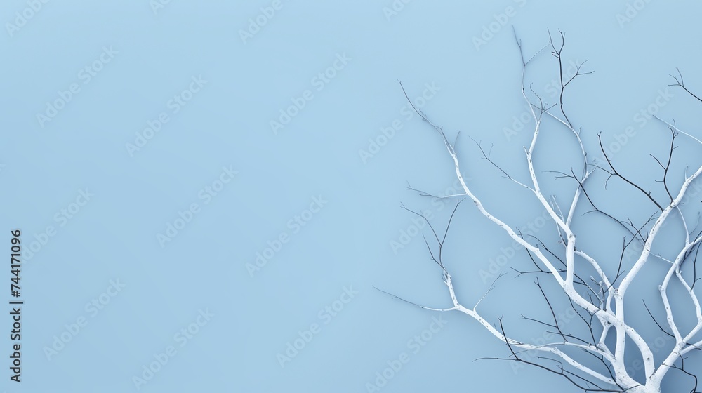 Poster minimalistic abstract gentle light blue background for product presentation with light and intricate