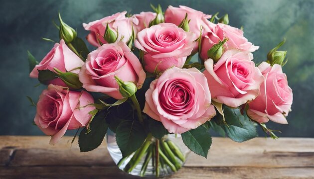 pink roses bouquet hd 8k wallpaper stock photographic image