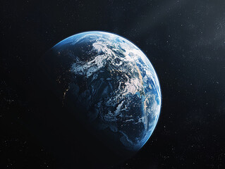 Naklejka na ściany i meble Photo of the earth from space