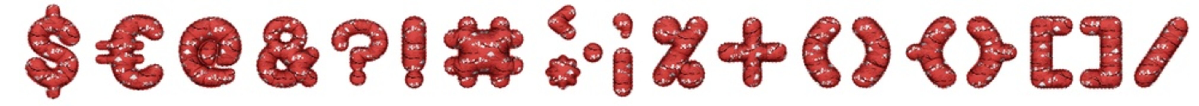 3D Helium Balloon Signs/Symbols Collection set with chinese mountain & flower pattern with red color