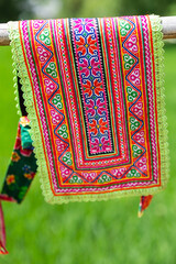 Black Hmong embroidery