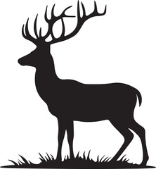 Deer Silhouettes EPS Deer Vector Deer Clipart