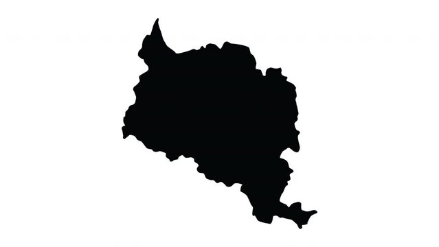 Animation that forms a map of Chungju in South Korea