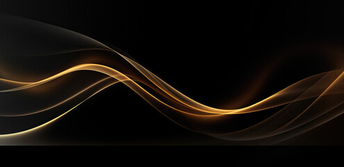 abstract gold wave background