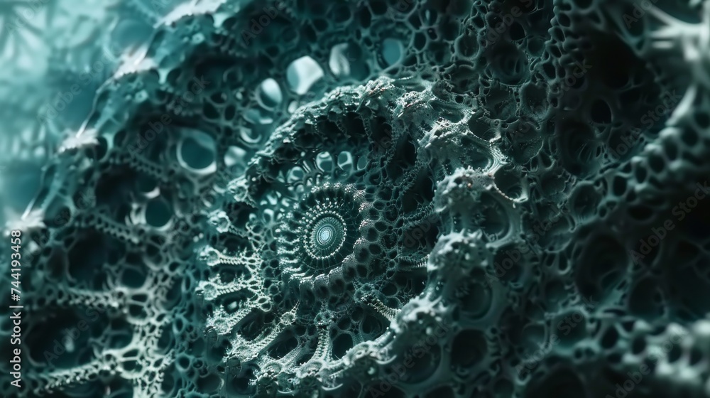 Poster Mesmerizing and intricate, the spiral's pattern draws the eye deeper into its captivating design