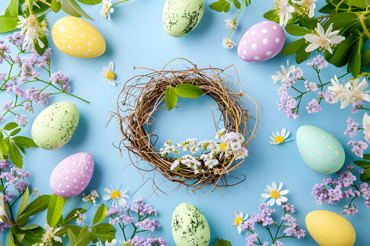 Easter ornaments for Happy eater celebration and greetings post