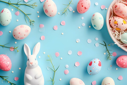 Easter ornaments for Happy eater celebration and greetings post - Powered by Adobe