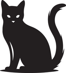 Cat Silhouettes EPS Cat Vector Cat Clipart
