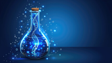 Forensic Lab and DNA Helix: The Science of Evidence