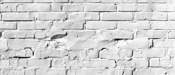Fototapeta premium White brick wall texture background