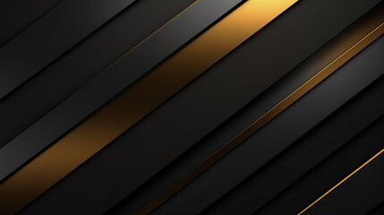 Black and gold stripes background