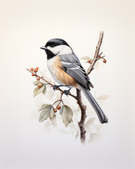 Obraz premium Black-capped Chickadee